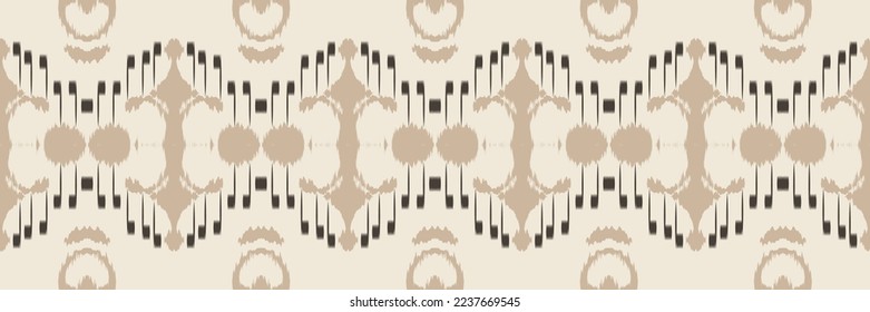 Batik Textile Ethnic ikat Aztec seamless pattern digital vector design for Print saree Kurti Borneo Fabric border brush symbols swatches designer