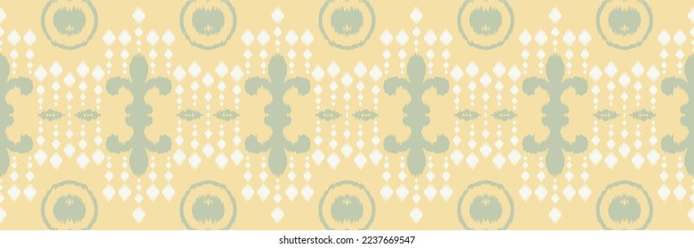 Batik Textile Ethnic ikat background seamless pattern digital vector design for Print saree Kurti Borneo Fabric border brush symbols swatches stylish