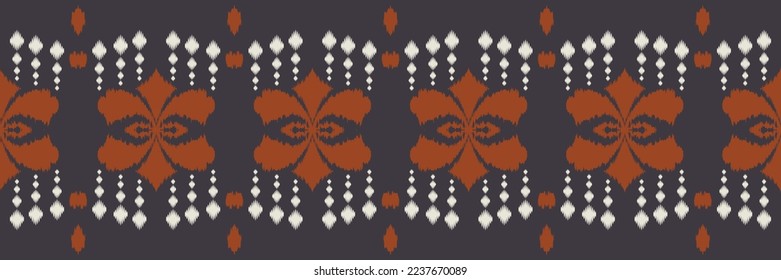 Batik Textile Ethnic ikat chevron seamless pattern digital vector design for Print saree Kurti Borneo Fabric border brush symbols swatches party wear
