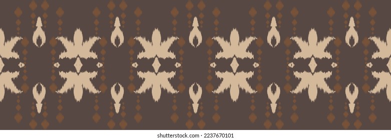 Batik Textile Ethnic ikat chevron diseño vectorial digital sin fisuras para Print saree Kurti Borneo Tejidos símbolos de pincel de diseño