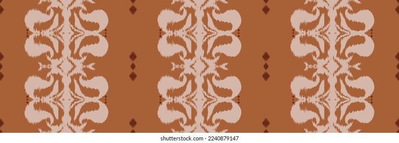 Batik Textile Ethnic ikat damask seamless pattern digital vector design for Print saree Kurti Borneo Fabric border brush symbols swatches designer