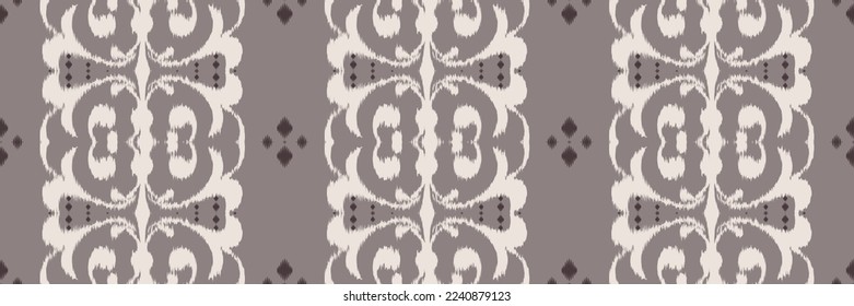 Batik Textile Ethnic ikat designs seamless pattern digital vector design for Print saree Kurti Borneo Fabric border brush symbols swatches designer
