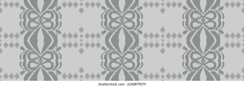 Batik Textile Ethnic ikat diamond seamless pattern digital vector design for Print saree Kurti Borneo Fabric border brush symbols swatches stylish