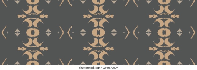 Batik Textile Ethnic ikat flower seamless pattern digital vector design for Print saree Kurti Borneo Fabric border brush symbols swatches designer