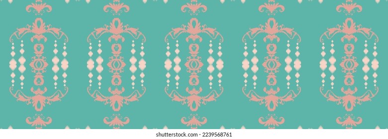 Batik Textile ikat Aztec seamless pattern digital vector design for Print saree Kurti Borneo Fabric border brush symbols swatches party wear