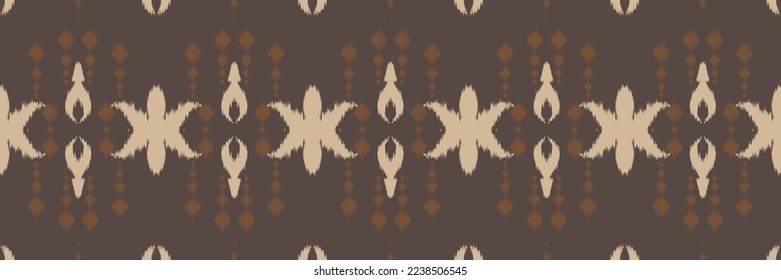Batik Textile ikat damask seamless pattern digital vector design for Print saree Kurti Borneo Fabric border brush symbols swatches cotton