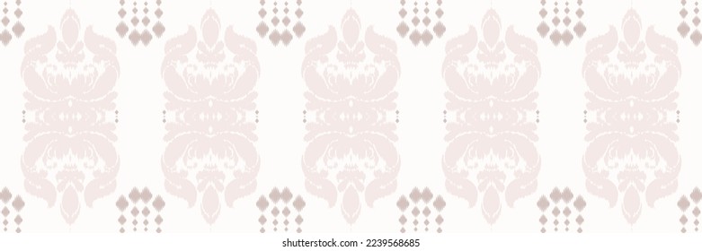 Batik Textile ikat damask diseño vectorial digital sin fisuras para Print saree Kurti Borneo Tejido símbolos de pincel de diseño