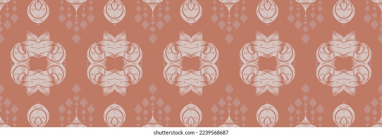Batik Textile ikat damask seamless pattern digital vector design for Print saree Kurti Borneo Fabric border brush symbols swatches party wear