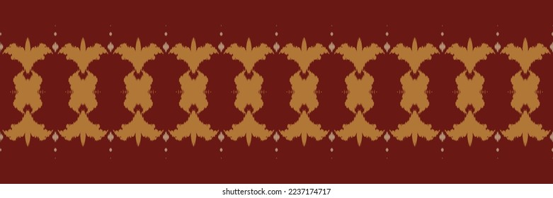 Batik Textile ikat design seamless pattern digital vector design for Print saree Kurti Borneo Fabric border brush symbols swatches designer