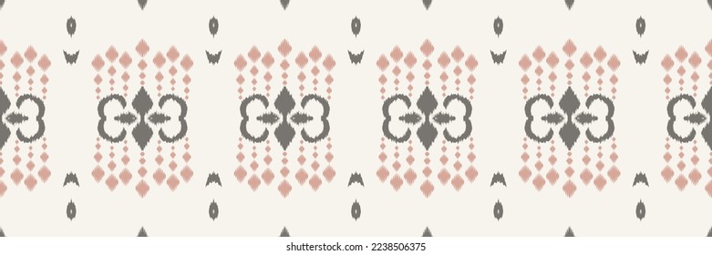 Batik Textile ikat design seamless pattern digital vector design for Print saree Kurti Borneo Fabric border brush symbols swatches cotton