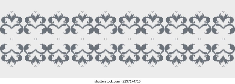 Batik Textile ikat designs seamless pattern digital vector design for Print saree Kurti Borneo Fabric border brush symbols swatches designer