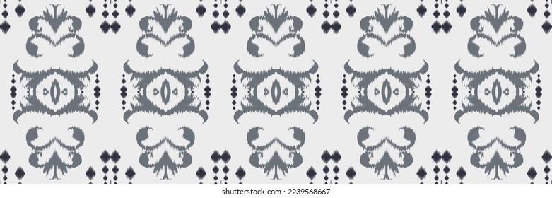 Batik Textile ikat designs seamless pattern digital vector design for Print saree Kurti Borneo Fabric border brush symbols swatches designer