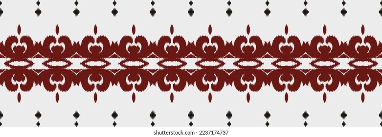 Batik Textile diamante diamante de ikat sin fisuras diseño vectorial digital para Print saree Kurti Borneo Tejidos símbolos de pincel de borde swatches fiesta de desgaste