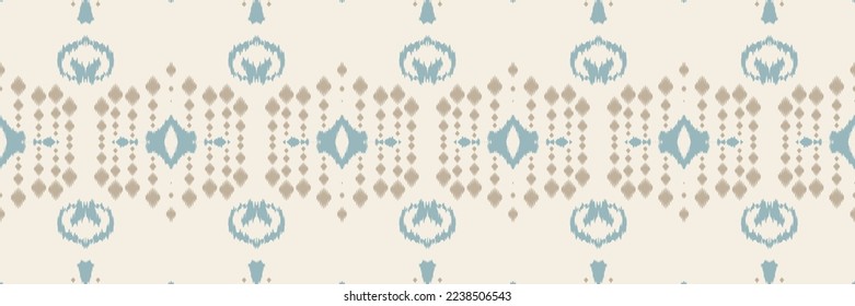 Batik Textile ikat diamond seamless pattern digital vector design for Print saree Kurti Borneo Fabric border brush symbols swatches designer