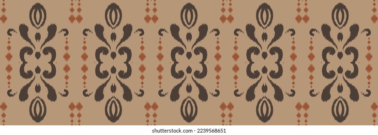 Batik Textile ikat diamond seamless pattern digital vector design for Print saree Kurti Borneo Fabric border brush symbols swatches designer