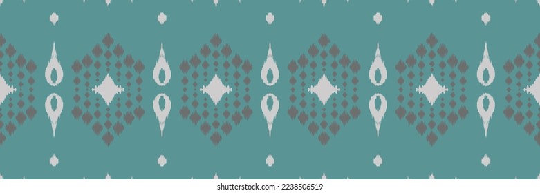 Batik Textile ikat fabric seamless pattern digital vector design for Print saree Kurti Borneo Fabric border brush symbols swatches cotton