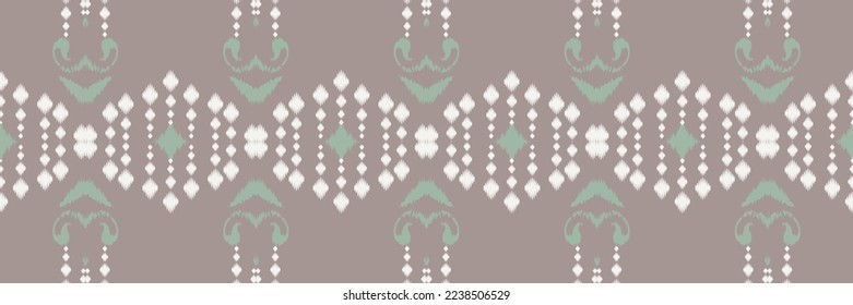 Batik Textile ikat floral seamless pattern digital vector design for Print saree Kurti Borneo Fabric border brush symbols swatches stylish