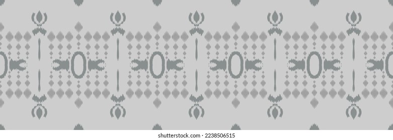 Batik Textile ikat flower seamless pattern digital vector design for Print saree Kurti Borneo Fabric border brush symbols swatches party wear