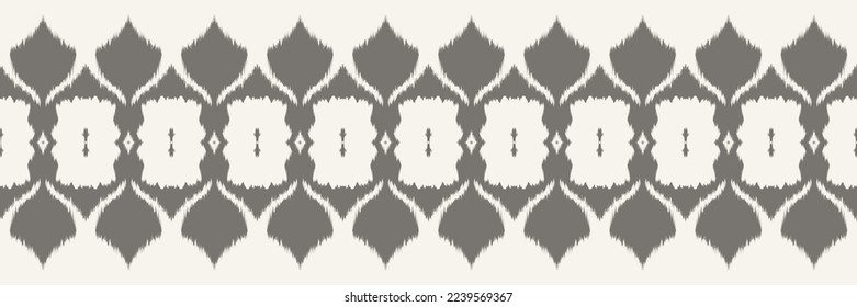 Batik Textile ikat flor sin fisuras patrón de diseño vectorial digital para Print saree Kurti Borneo Tejidos símbolos de pincel de diseño