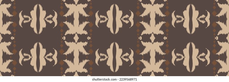 Batik Textile ikat frame seamless pattern digital vector design for Print saree Kurti Borneo Fabric border brush symbols swatches designer