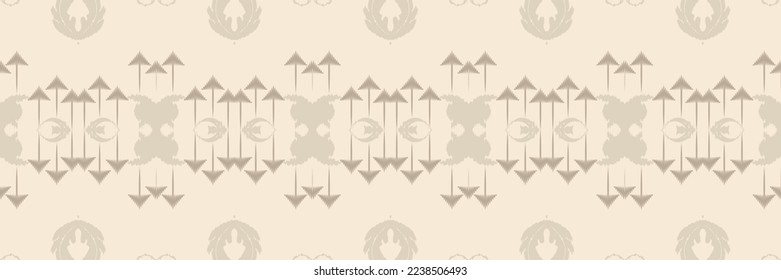 Batik Textile ikat Druck nahtlose Muster digitale Vektordesign für Print Saree Kurti Borneo Fabric Bürstensymbole Swatte Designer