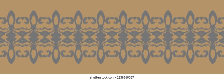 Batik Textile ikat print seamless pattern digital vector design for Print saree Kurti Borneo Fabric border brush symbols swatches party wear