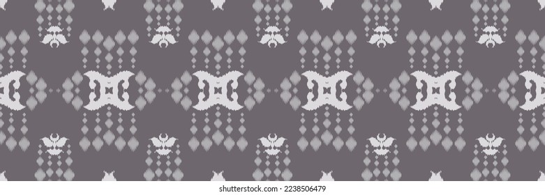 Batik Textile ikat prints seamless pattern digital vector design for Print saree Kurti Borneo Fabric border brush symbols swatches cotton