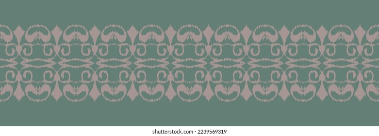 Batik Textile ikat prints seamless pattern digital vector design for Print saree Kurti Borneo Fabric border brush symbols swatches stylish