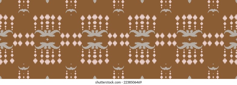 Batik Tejido de ikat tejido diseño vectorial digital sin fisuras para Print saree Kurti Borneo Tejidos símbolos de pincel de borde swatches parte de desgaste