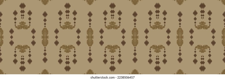 Batik Textile ikat triangle seamless pattern digital vector design for Print saree Kurti Borneo Fabric border brush symbols swatches cotton