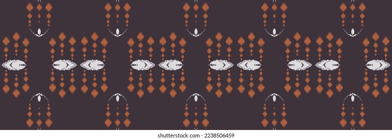 Batik Textile ikat triangle seamless pattern digital vector design for Print saree Kurti Borneo Fabric border brush symbols swatches party wear