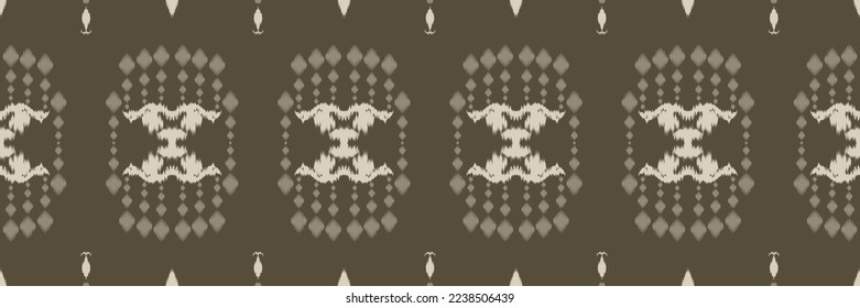 Batik Textile ikat vector seamless pattern digital vector design for Print saree Kurti Borneo Fabric border brush symbols swatches cotton