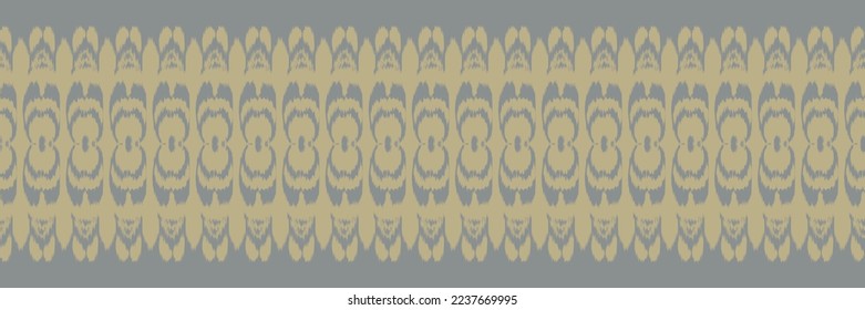 Batik Textile Ikkat or ikat Aztec seamless pattern digital vector design for Print saree Kurti Borneo Fabric border brush symbols swatches cotton