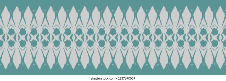 Batik Textile Ikkat or ikat Aztec seamless pattern digital vector design for Print saree Kurti Borneo Fabric border brush symbols swatches designer