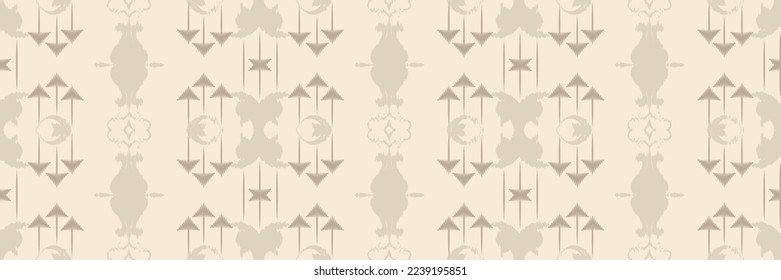 Batik Textile Ikkat or ikat design seamless pattern digital vector design for Print saree Kurti Borneo Fabric border brush symbols swatches party wear