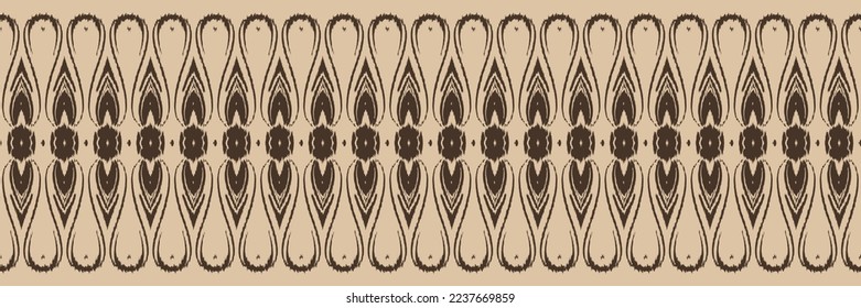 Batik Textile Ikkat or ikat designs seamless pattern digital vector design for Print saree Kurti Borneo Fabric border brush symbols swatches stylish