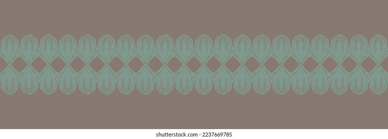 Batik Textile Ikkat or ikat fabric seamless pattern digital vector design for Print saree Kurti Borneo Fabric border brush symbols swatches stylish