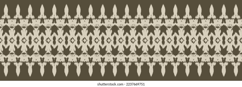 Batik Textile Ikkat o ikat cuadro diseño vectorial digital sin fisuras para Print saree Kurti Borneo Tejidos símbolos de pincel de diseño