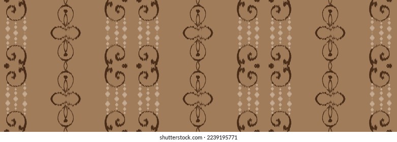 Batik Textile Ikkat or ikat prints seamless pattern digital vector design for Print saree Kurti Borneo Fabric border brush symbols swatches party wear