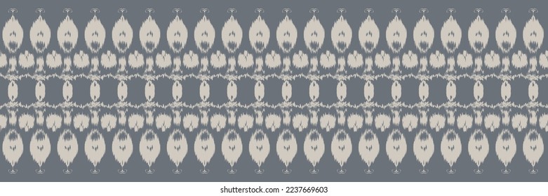 Batik Textile Ikkat or ikat stripe seamless pattern digital vector design for Print saree Kurti Borneo Fabric border brush symbols swatches cotton