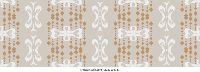 Batik Textile Ikkat o triángulo ikat diseño vectorial digital sin fisuras para Print saree Kurti Borneo Tejidos símbolos de pincel de borde swatters elegante