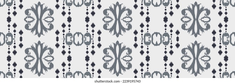 Batik Textile Ikkat o triángulo ikat diseño vectorial digital sin fisuras para Print saree Kurti Borneo Tejidos símbolos de pincel de diseño