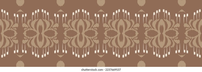 Batik Textile Ikkat or ikat vector seamless pattern digital vector design for Print saree Kurti Borneo Fabric border brush symbols swatches stylish