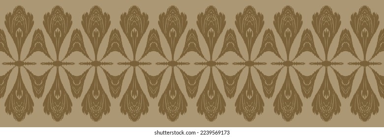 Batik Textile Motif ikat background seamless pattern digital vector design for Print saree Kurti Borneo Fabric border brush symbols swatches designer