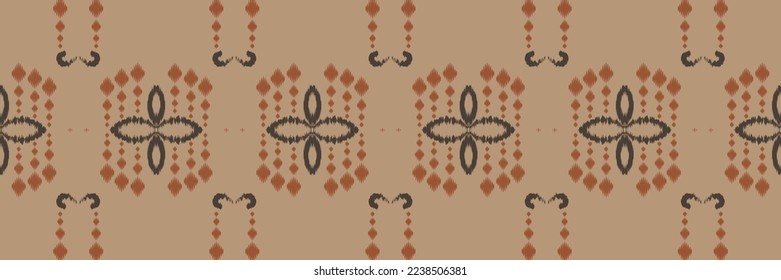 Batik Textile Motif ikat damask seamless pattern digital vector design for Print saree Kurti Borneo Fabric border brush symbols swatches cotton