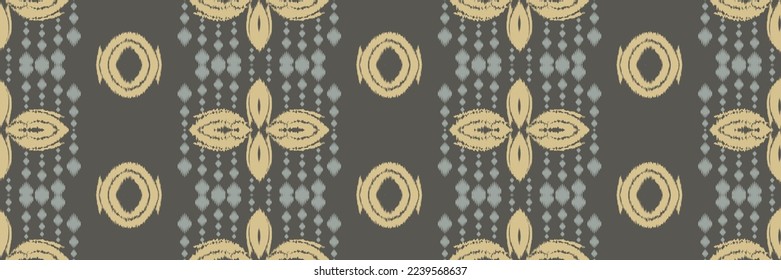 Batik Textile Motif ikat design seamless pattern digital vector design for Print saree Kurti Borneo Fabric border brush symbols swatches cotton