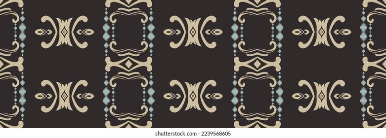 Batik Textile Motif ikat designs seamless pattern digital vector design for Print saree Kurti Borneo Fabric border brush symbols swatches party wear