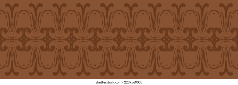 Batik Textile Motif ikat floral seamless pattern digital vector design for Print saree Kurti Borneo Fabric border brush symbols swatches cotton