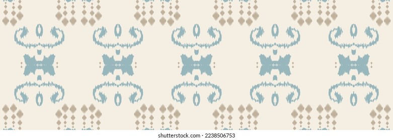 Batik Textile Motif ikat flowers seamless pattern digital vector design for Print saree Kurti Borneo Fabric border brush symbols swatches designer