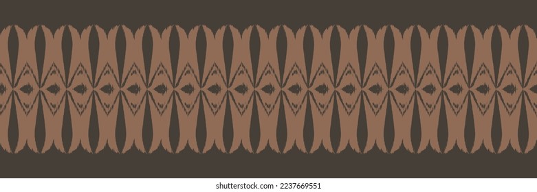Batik Textile Motif ikat print seamless pattern digital vector design for Print saree Kurti Borneo Fabric border brush symbols swatches cotton